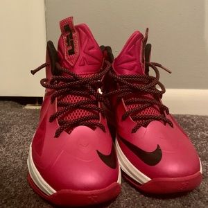 Nike Lebron James Shoes 10 Gs Pink Black